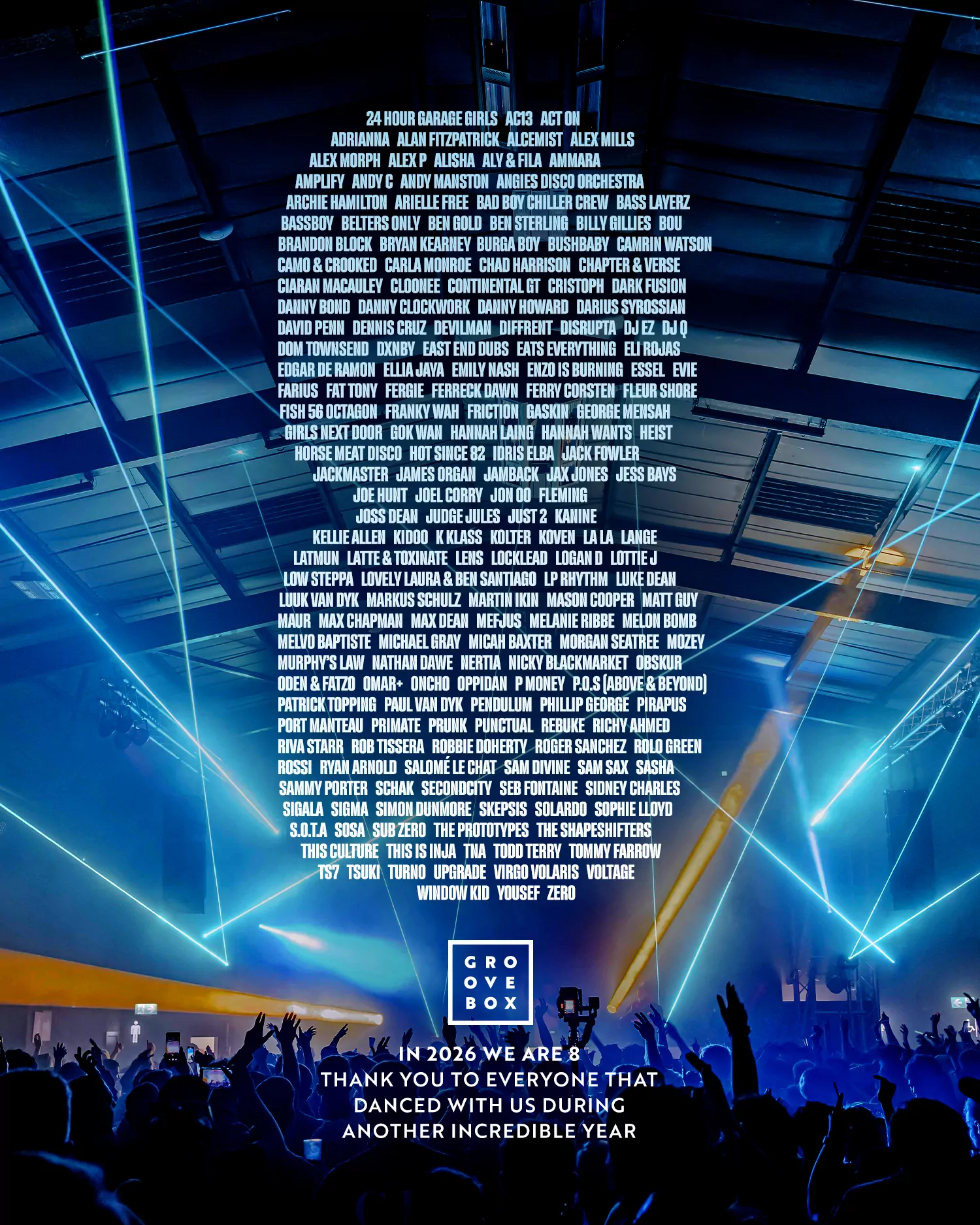 8 years of Groovebox 8 years of Groovebox